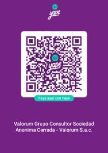 Código QR Yape Valorum